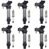 Ignition Coil and Spark Plug Set of 6 for 2007-2020 Buick Cadillac Chevrolet GMC 3.0L 3.6L UF569