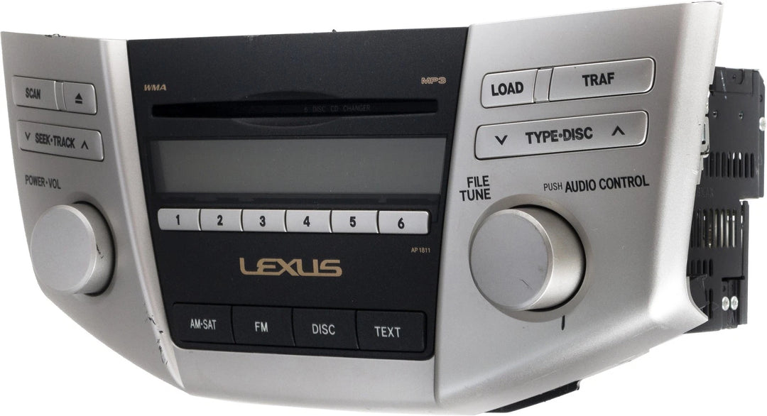 2007-2009 Lexus RX350 OEM AM/FM SAT Radio 6-Disc CD MP3 Player 861200E030 Face AP1811 - product image