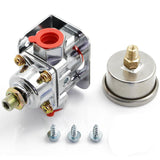 Low Pressure Fuel Pressure Regulator with Gauge for Carburetors 12-804