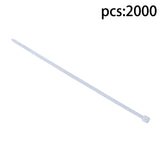 White Nylon Cable Ties 8 Inch 2000 Pack 40 lb