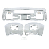 Chrome Split Front Bumper with Fog Light Holes for 2015-2019 GMC Sierra 2500 HD 3500 HD 23178907
