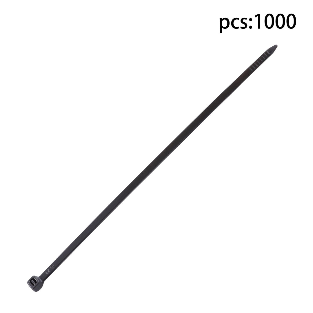 Black Nylon Cable Ties 8 Inch 1000 Pack 65 lb