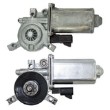 Brock Replacement Pair of Front Power Window Lift Regulator Motors Compatible 1551-1785 1551-1786 - product image