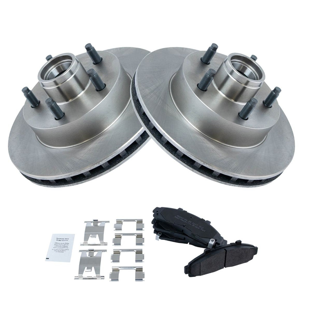 Front Semi-Metallic Brake Pad and Rotor Kit for 1995-1997 Ford Ranger and Mazda B-Series 2WD with ABS