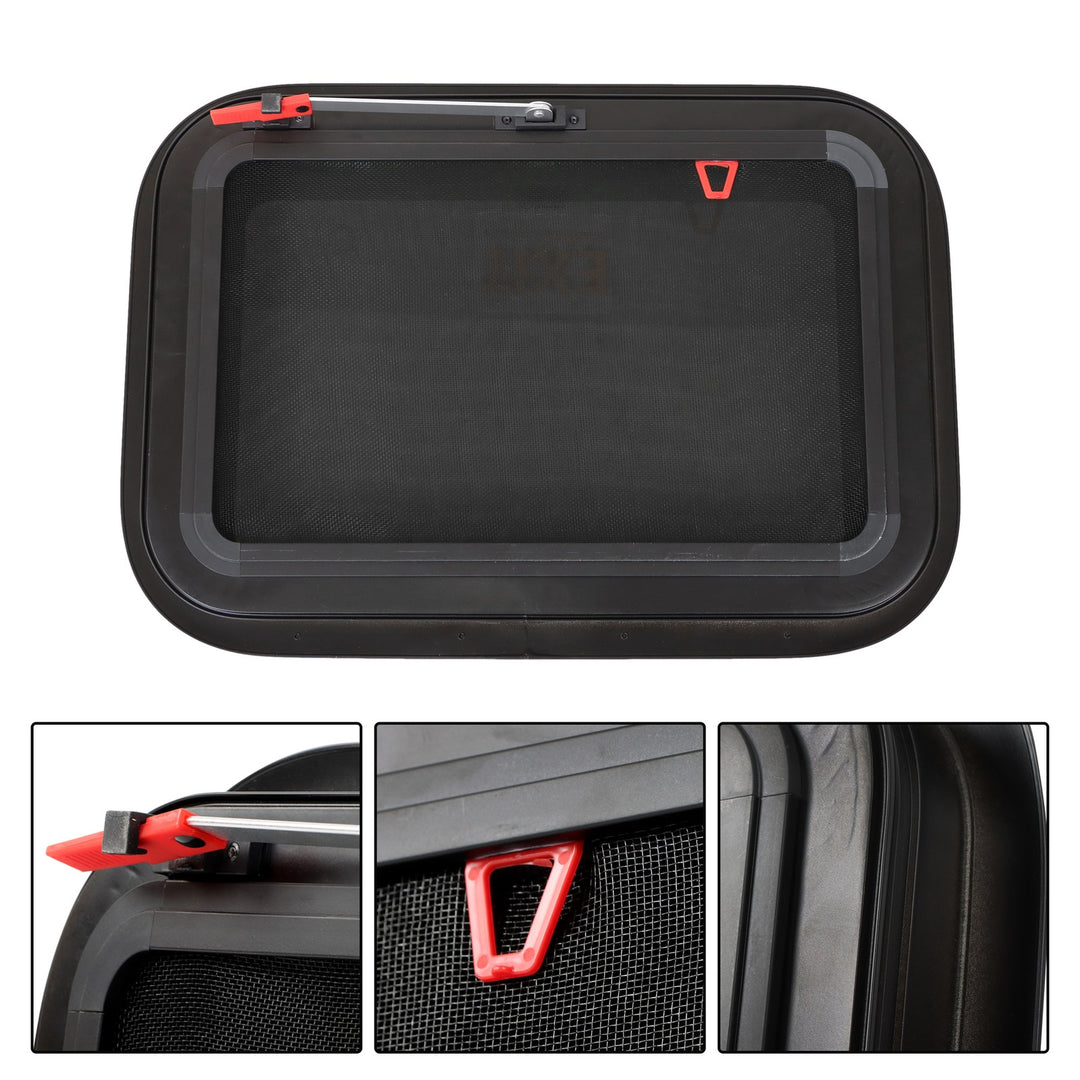22 x 15 Inch RV Emergency Exit Push Out Window with Screen