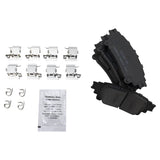 Rear Ceramic Brake Pad, Rotor and Parking Brake Shoe Kit for 2012-2017 Toyota Prius V and 2016-2019 Mirai