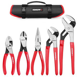ARROW 5-Piece Pliers Set with Rolling Bag