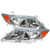 Chrome Halogen Headlight Pair for 2010-2011 Toyota Camry 81150-06520 81110-06520