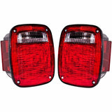 Tail Light For 1998-2006 Wrangler w/ Square Connector Set 56018648AD CH2801161 2222-0083LR - product image