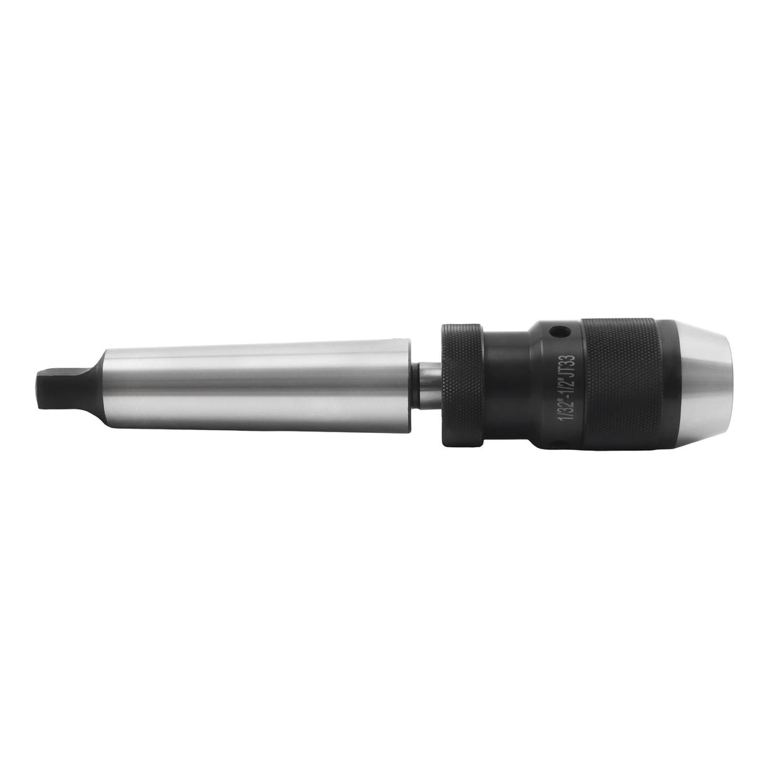 MT4 Shank Keyless Drill Chuck 1/32 to 1/2 Inch 3-Jaw for Milling and Drill Presses