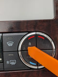 2007-2014 Ford Expedition Audio Radio AC Air Climate Control Bezel Woodgrain OEM AL14-18C612-BB - product image