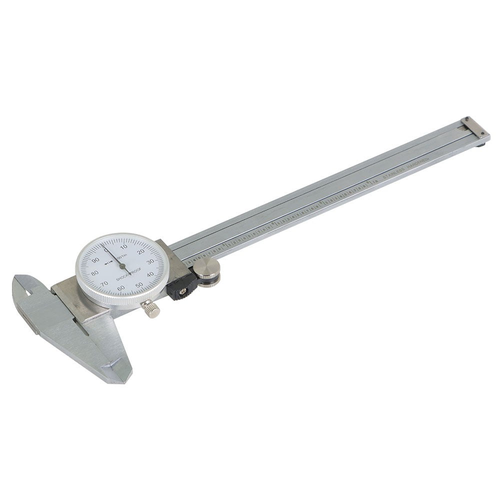 6 Inch Stainless Steel Shockproof Dial Caliper 0.001 Inch Graduation