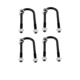 2000 lb Trailer Axle 4 on 4 in 61 in Hub Face 46 in Spring Center with U-Bolt Kit