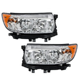 Halogen Headlight Pair Chrome for 2006-2008 Subaru Forester