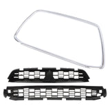 Chrome Upper and Lower Grille Kit for 2013-2015 Mitsubishi Outlander Sport MI1200262