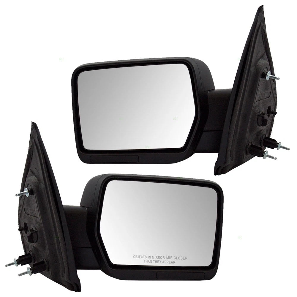 11 12 13 14 Ford F-150 Pickup Truck Set of Side View Manual Textured Mirrors 3334-2032LR - product image