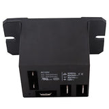 2PCS Power Relay AC120V Coil, 20A 30A SPDT(1NO 1NC) 120 VAC with Flange
