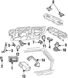 Buick Cadillac Chevrolet GM Oldsmobile Radio 6 CD Changer ACDelco 12344643