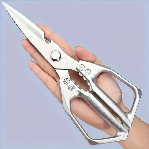 Stainless Steel Heavy Duty Kitchen Sharp Shears, Suitable for Meat, Fish, Chicken Bones BBQ
