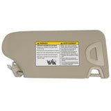 Beige Left Driver Side Sun Visor w/ Light for 2013-18 Nissan Altima 964013TA2A