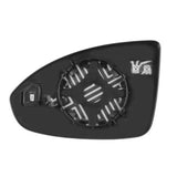 Passenger Side Blind Spot Mirror Heated Glass for 2011-16 Chevy Cruze Limited Back Plate