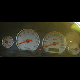 Chrome Gauge Dash Dials Rings for 1998-02 Land Rover Freelander Polished Metal