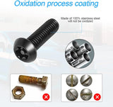 42X Anti Theft License Plate Screws Stainless Steel Bolts Caps Car Fasteners Kit