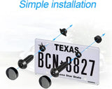 42X Anti Theft License Plate Screws Stainless Steel Bolts Caps Car Fasteners Kit