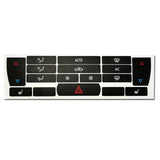 Climate Control Heated Seat Button Decal Repair Kit for 2003-06 Saab 9-3 ACC A/C