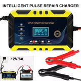 Heavy Duty Car Battery Charger Tender 12V/24V Smart Automatic Intelligent Pulse Repair