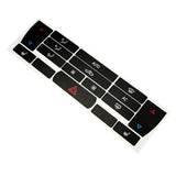 Climate Control Heated Seat Button Decal Repair Kit for 2003-06 Saab 9-3 ACC A/C