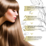 Natural Hair Growth Oil, Veganic Organic Natural Hair Growth Coconut Argan Rosemary Oil 60ml