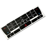 Climate Control Heated Seat Button Decal Repair Kit for 2003-06 Saab 9-3 ACC A/C