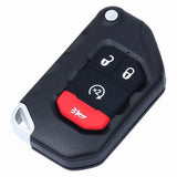 Smart Flip Remote Key Fob for 2018-2022 Jeep Wrangler 2020-2023 Gladiator OHT1130261 68416784AA