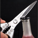 Stainless Steel Heavy Duty Kitchen Sharp Shears, Suitable for Meat, Fish, Chicken Bones BBQ