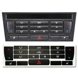 Climate Control Heated Seat Button Decal Repair Kit for 2003-06 Saab 9-3 ACC A/C