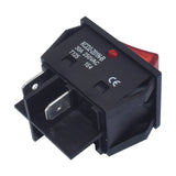 KCD2-201N-B 4-pin 2-position 30A 250VAC Power Switch with Red Lamp Rocker Switch