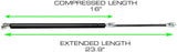 Liftgate Tailgate Hatch Gas Struts Shocks for 1996-2002 Toyota 4Runner Lift Supports