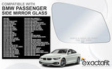 Passengers Side Mirror Replacement Glass for BMW 2 3 4 5 6 7 Series M Models RH