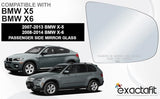 Passengers Side Mirror Replacement Glass for 2007-13 BMW X5 X6