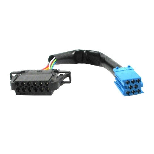 Cd Changer Cable 8p - 12p for Audi Seat Skoda VW Mini ISO Blau 15cm