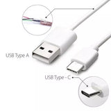 USB-C to USB-A White High Speed Charging & Data Cable (3FT, 1M) White for Phone Laptop