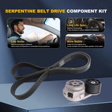 Serpentine Accessory Belt And Tensioner Unit for Freightliner M2 106 6.7L Diesel – product image 13