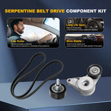 Serpentine Belt Tensioner & Idler Pulley Kit for Hyundai Elantra GT 2016-2019 – product image 2
