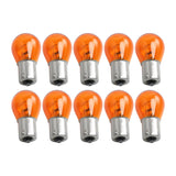 Set of 10 1156 Amber Auto Halogen Miniature Bulb Replace Fit – product image