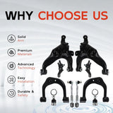 Set of 12 Front Upper Lower Control Arms Ball Joints for Toyota Tacoma 1995-2004 – product image 4