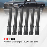 Set of 6 Injector Connector Tubes for Dodge Ram 5.9L 24V Cummins 98-02 3944833 4931173 – product image 2