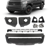 Front Bumper Lower Grille and Fog Light Cap Set for 2014-2021 Toyota Tundra 377504682973 – product image