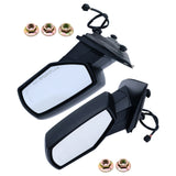 Side Mirror Pair, Power Heated with In-Glass Signal and Puddle Light, for 2015-2020 Tahoe, Suburban, Yukon