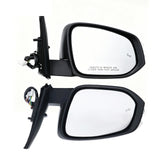 Side Mirror Pair with Camera and Blind Spot, Pearl White, for 2014-2023 Toyota 4Runner